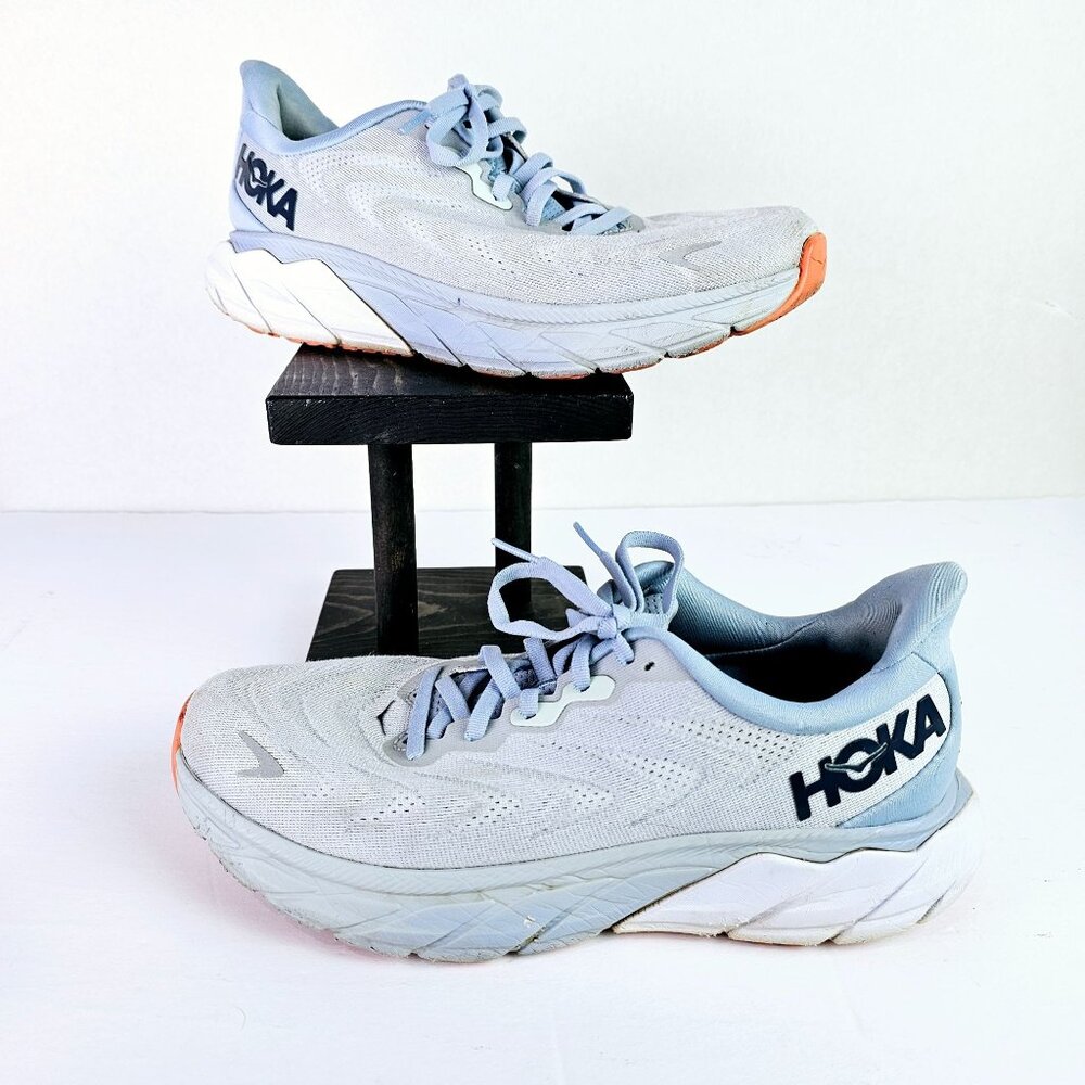 Hoka One One Arahi 6 1123195 PABF Plein Air Blue Fog Running Shoe Sneakers, 9B - Picture 1 of 10